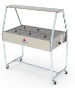 Buffet Self Service Térmico, 6 Cubas Tampas de Vidro, Progás, PRB-06, 220V