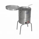 Fritadeira Elétrica de Piso, Água/Óleo, 38 Litros, Inox, Metvisa, FIE-20, 220V