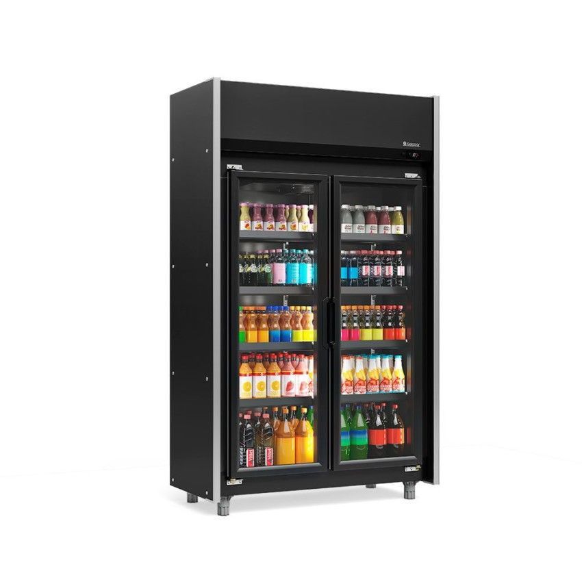 Refrigerador Vertical Auto Serviço, 4 Níveis de Prateleiras, GELOPAR, GEAS-2P